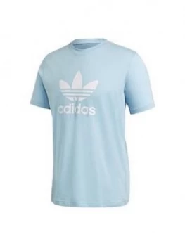 image of Adidas Originals Trefoil T-Shirt - Blue