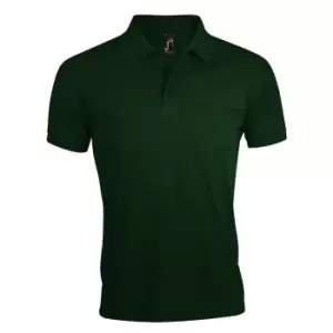 Image of SOLs Mens Prime Pique Plain Short Sleeve Polo Shirt (3XL) (Bottle Green)