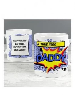 image of Personalised Daddy Comic Book Mug