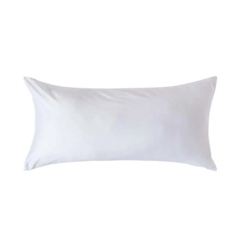 Image of Homescapes White Organic Cotton Continental Pillowcase 400 Tc, 40 X 80 Cm