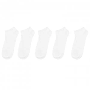 Image of Jack and Jones Dongo Nos 5 Pack Trainer Socks - White