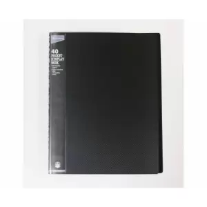 Image of Ryman Easy view Display Book A4 40 Pockets, black
