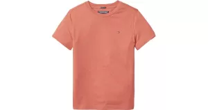 Image of Tommy Hilfiger Boys' Basic Short Sleeve T-Shirt - Apple Red Heather - 10 Years