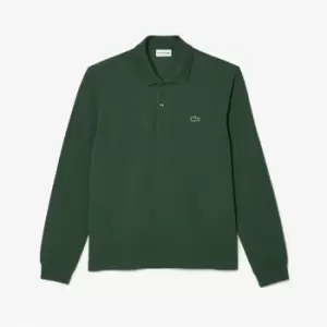 Image of Lacoste Lacoste Long Sleeve Polo - Green