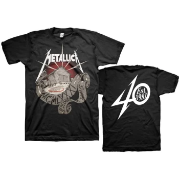 Image of Metallica - 40th Anniversary Garage Unisex Large T-Shirt - Black