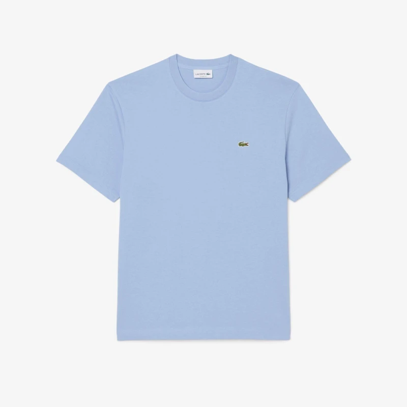 Image of Lacoste Cotton Logo T-Shirt Light Blue XL
