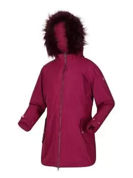 Image of Boys, Regatta Kids Abbettina Waterproof Parka, Raspberry, Size 11-12 Years