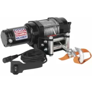 image of Sealey - ATV1135 ATV/Quad Recovery Winch 1135kg (2500lb) Line Pull 12V