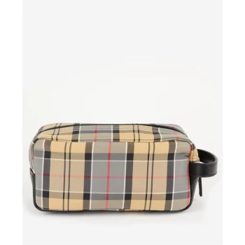 Image of Barbour Wetherham Tartan Washbag - Beige