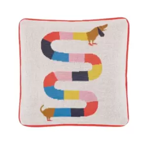 image of Joules Lighthouse Stripe Cushion 45cm x 45cm, Multi