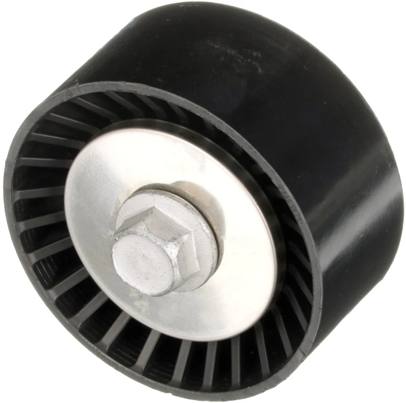 Image of GATES T36748 Idler Pulley Micro-V UNIQUE FIT Plastic Deflection/Guide Pulley,v-ribbed belt (312)