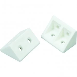 image of Wickes Rigid Joint Blocks - White Pack of 20