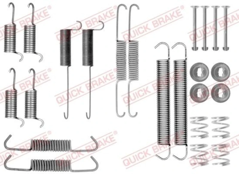 Image of QUICK BRAKE Brake shoe fitting kit QUICK BRAKE 105-0712