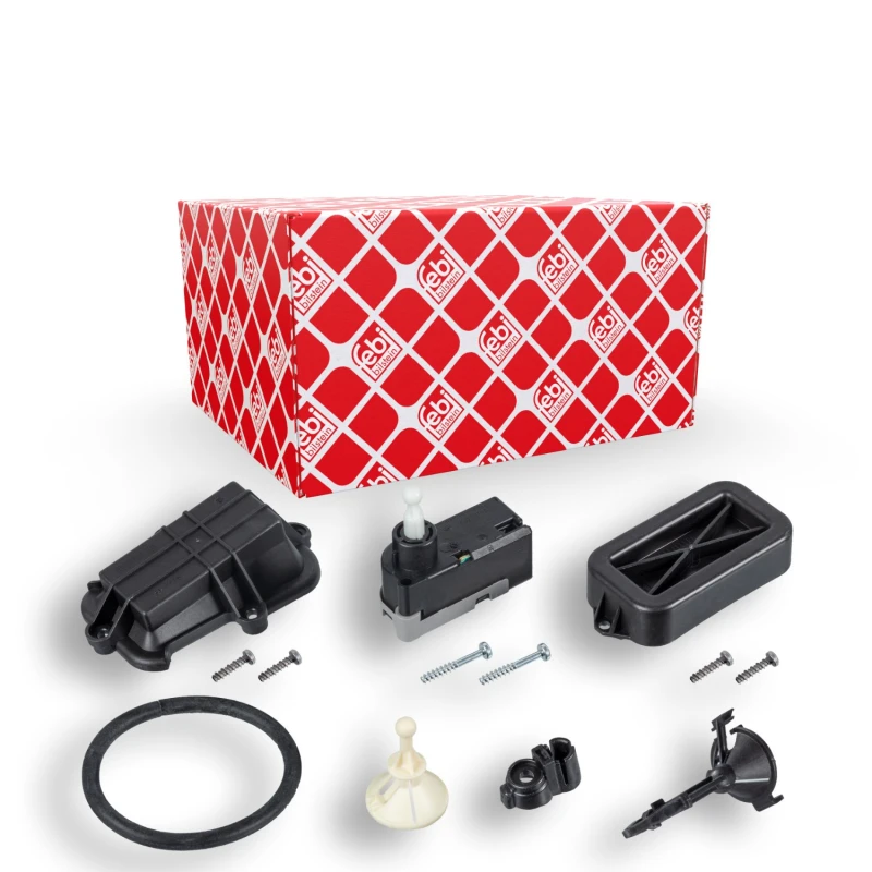 Image of FEBI BILSTEIN 37615 Headlight Motor febi Plus with gasket/seal Control,headlight range adjustment (700)