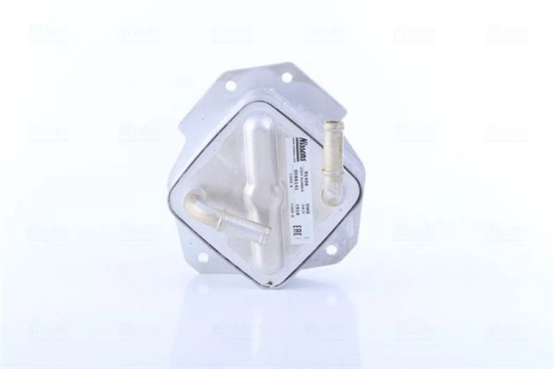 Image of NISSENS 91456 Oil Cooler ** FIRST FIT ** with gaskets/seals, without filter Aluminium Oil Cooler,engine oil (469)