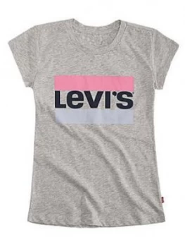 image of Levis Girls Short Sleeve Sportswear Logo T-Shirt