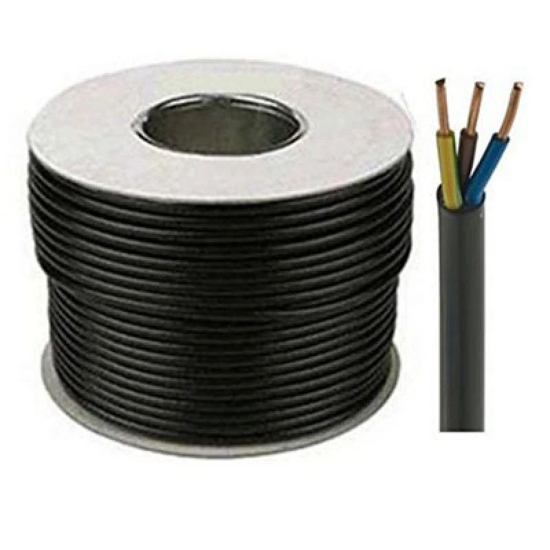 Image of PX 0.75mm 3C 3183TRS Black Rubber Flex - 100m