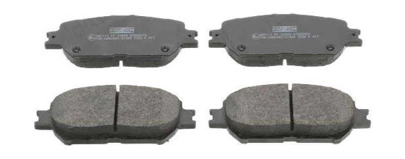 Image of CHAMPION 572553CH Brake pad set not prepared for wear warning indicator Brake Pad Set,disc brake (402)