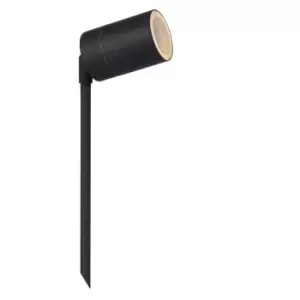 Image of Lucide ArneLed Modern Spike Garden Spotlight Outdoor 63cm LED GU10 1x5W 2700K IP44 Black