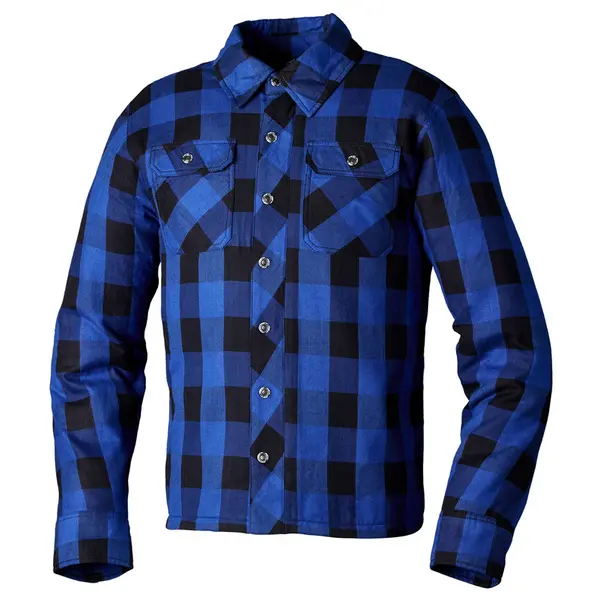 Image of RST Lumberjack CE Textile Shirt Men Blue Check 44