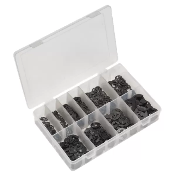 Image of Genuine SEALEY AB013ER E-Clip Retainer Assortment 800pc Imperial