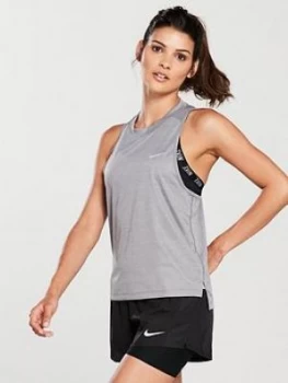 image of Nike Run Miler Tank Grey Size L Women