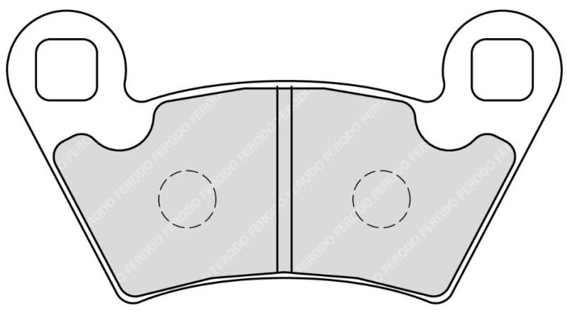 Image of FERODO FDB2236SG Brake pad set Rear Axle Brake Pad Set,disc brake (402)