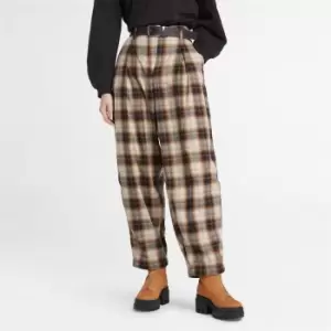 Image of Timberland Plaid Trousers For Her In Orange Orange, Size 31