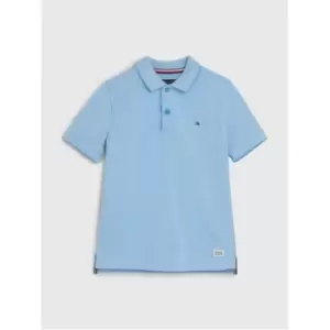 Tommy Hilfiger Melange Pique Polo S/S - Blue