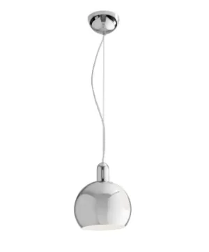 Image of NARCISO Dome Pendant Ceiling Light Chrome 20x22.5cm