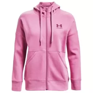 image of Under Armour Rival Zip Hoodie Ladies - Pink