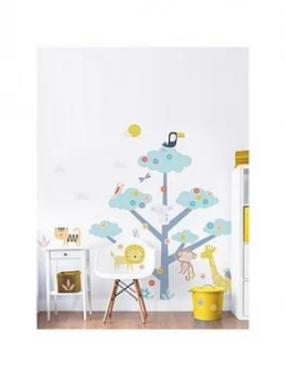 image of Walltastic Safari Animals Large Character Tree Sticker