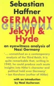 Image of Germany by Sebastian Haffner Hardback