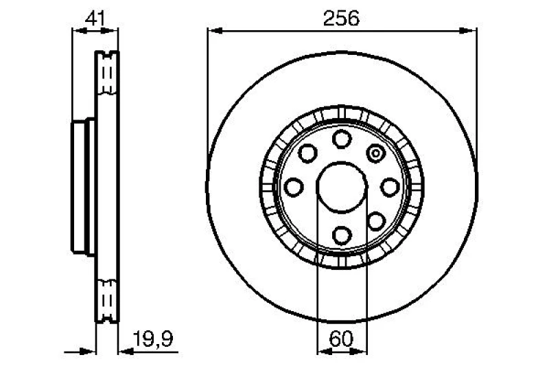 Image of Brake disc Bosch 0 986 478 535