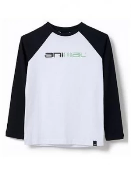 Image of Animal Boys Bert Long Sleeve Logo T-Shirt - Black
