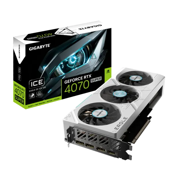 Image of Gigabyte GeForce RTX 4070 SUPER EAGLE OC ICE 12GB Graphics Card