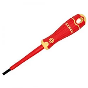 Image of Bahco BAHCOFIT Insulated Screwdriver Slotted Tip 8.0 x 175mm