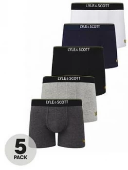 Image of Lyle & Scott Jackson 5 Pack Trunk, Multi, Size S, Men