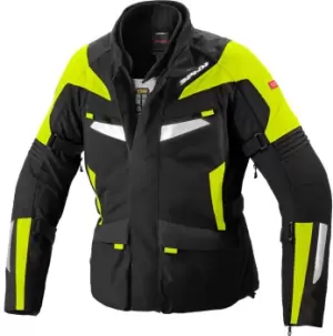 Image of Spidi Alpentrophy H2Out Motorcycle Textile Jacket, black-yellow Size M black-yellow, Size M