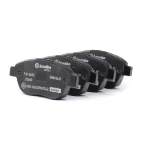 Image of BREMBO Brake pad set PEUGEOT,CITROEN P 61 068X 1611140980,1611838880,1617256680 1619790480,425222,425235,425250,425252,425253,425331,425339,425370
