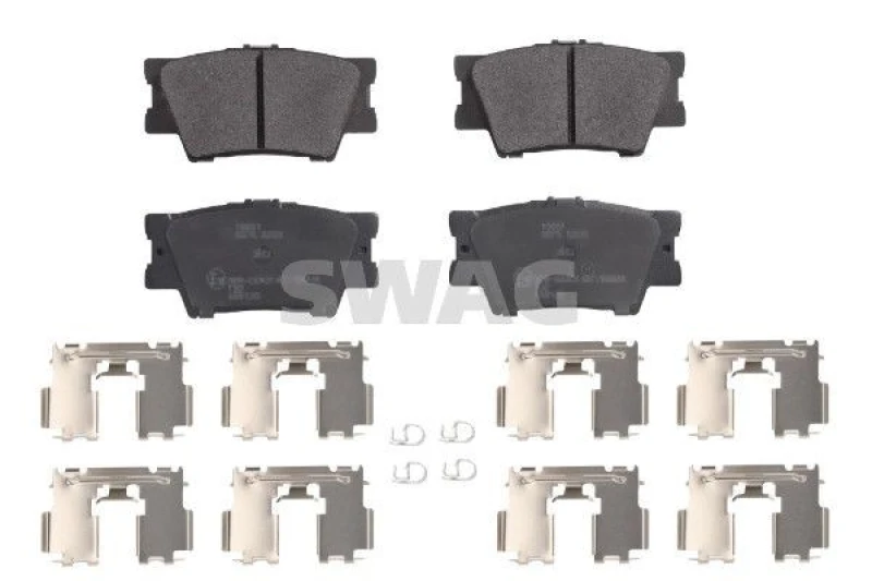 Image of Brake pad set SWAG 81 91 6651