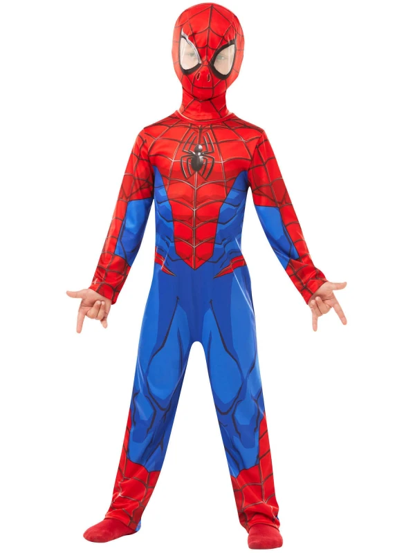 Image of Rubie's Official Marvel Spider-Man Classic Childs Costume, Kids Superhero Fancy Dress