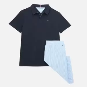 Image of Tommy Hilfiger Woven Cotton Lounge Set - L