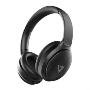 Image of V7 HB800ANC headphones/headset Wireless Head-band Calls/Music USB Type-C Bluetooth Black