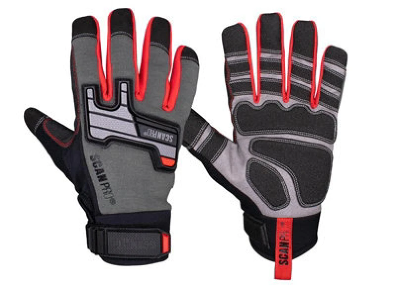 Image of Scan Pro Mechanics Gloves Black / Red M Pack of 1 SCAGLOPMGM