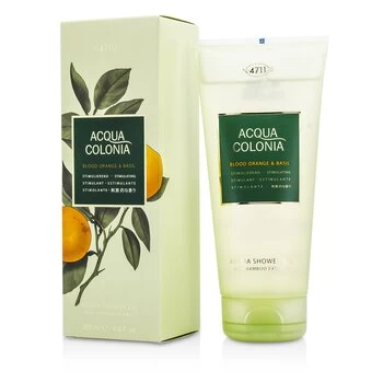 image of 4711 Acqua Colonia Blood Orange & Basil Aroma Shower Gel 200ml