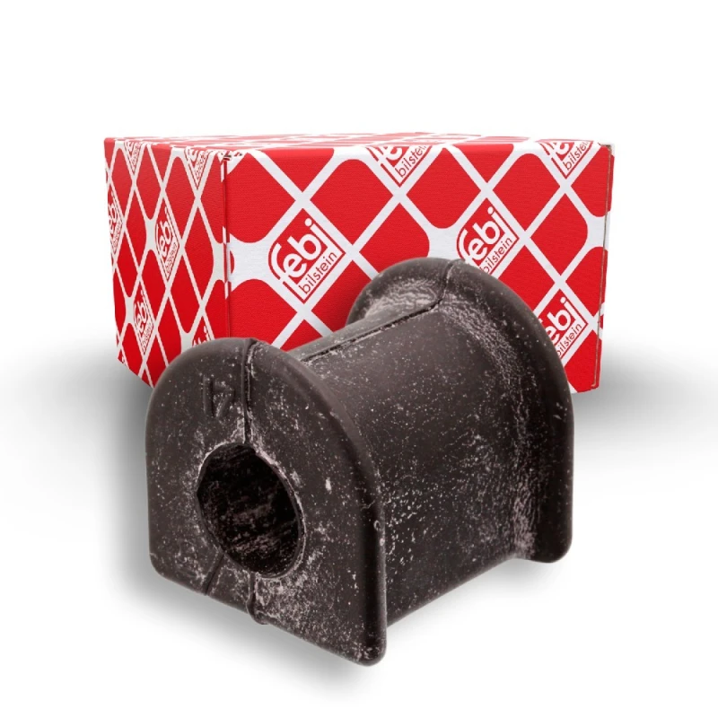 Image of FEBI BILSTEIN 42823 Stabilizer Bushes Front Axle, Rubber Rubber Anti-roll Bar Bush Kit (1334)