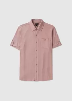 Paige Mens Brayden Short Sleeve W/ Roll Tab Shirt In Twilight Haze