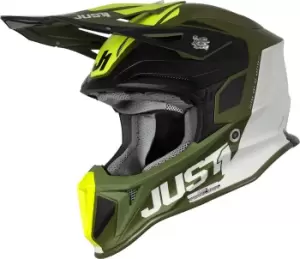 Image of Just1 J18 Pulsar Army Limited Edition MIPS Motocross Helmet, green Size M green, Size M