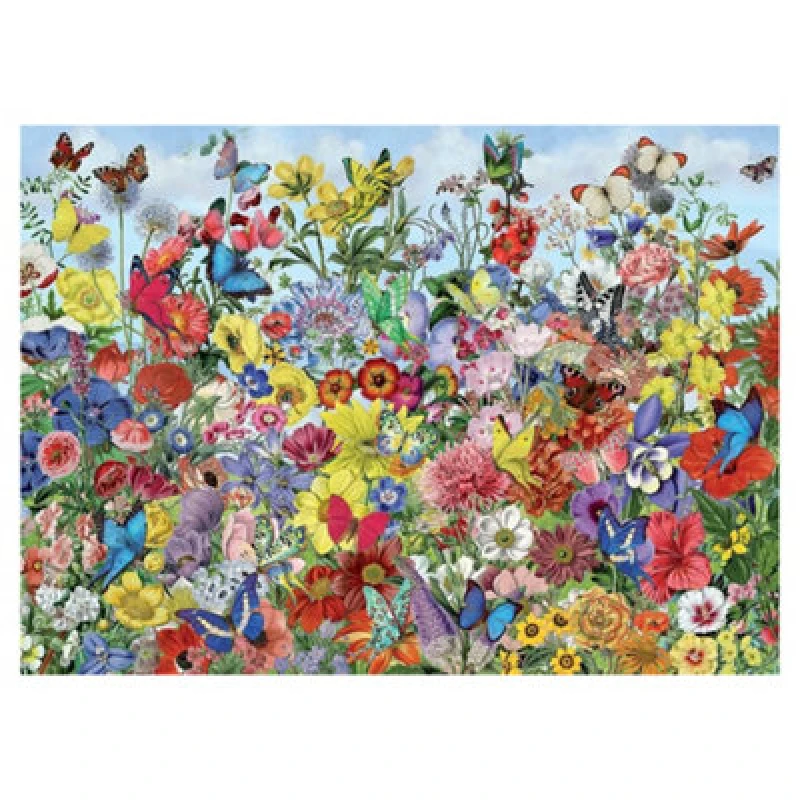 Image of Cheatwell Games Butterfly Garden Jigsaw Puzzle 1000 Pieces Multi